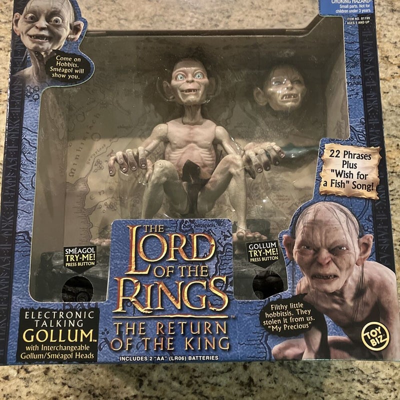 Lord of the Rings Return of the King Electronic Talking Gollum Figure Toy Biz