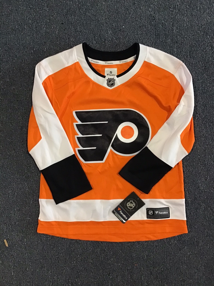 New With Tags Philadelphia Flyers Youth Fanatics Home Jersey (Blank) Large/XL