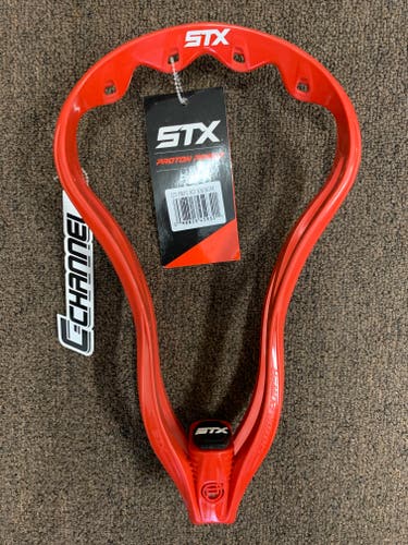 New STX Proton Power Red Unstrung Lacrosse Head