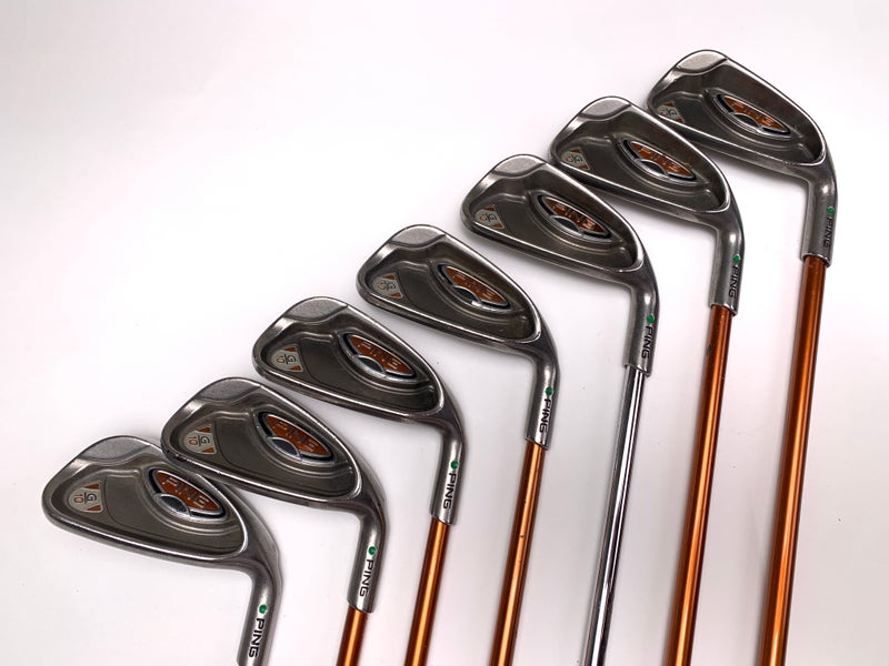 Ping G10 Iron Set 4-PW Green Dot 2* Up TFC 129 I Regular Graphite Mens RH