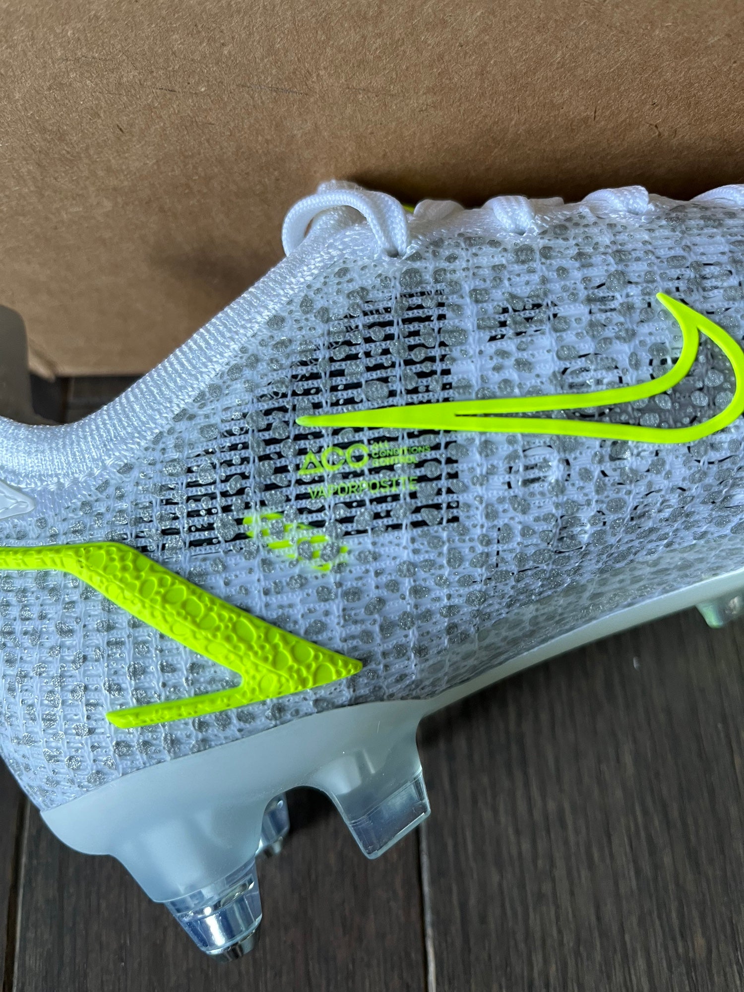 Nike Mercurial Vapor 14 Elite SG-Pro AC 'White Safari' soccer