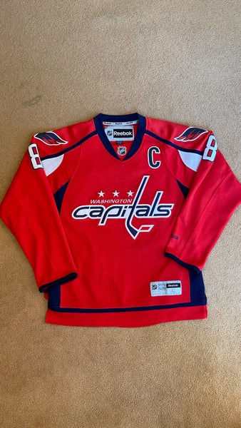Men's Washington Capitals Alex Ovechkin Reebok Authentic Home Jersey - Red