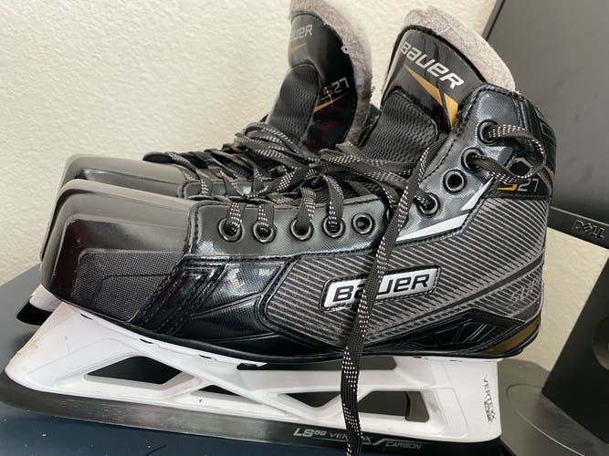 Used Bauer Regular Width  Size 10 Supreme S27 Hockey Goalie Skates