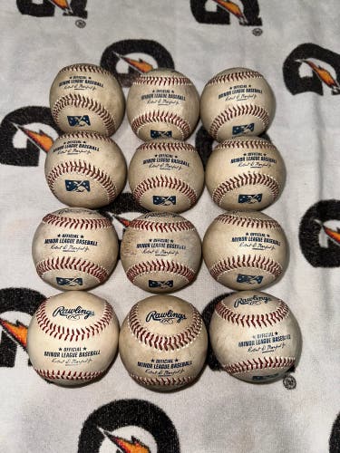 ( 12 ) Rawlings ( Official Minor League Baseballs)