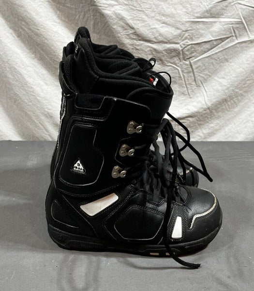 Burton Freestyle Black Leather All Mountain Snowboard Boots US 6