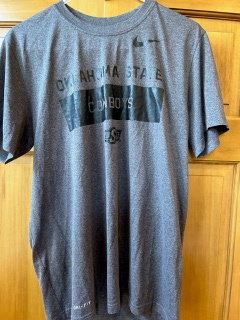 Gray New Oklahoma State Medium Men's Nike Tee Shirt
