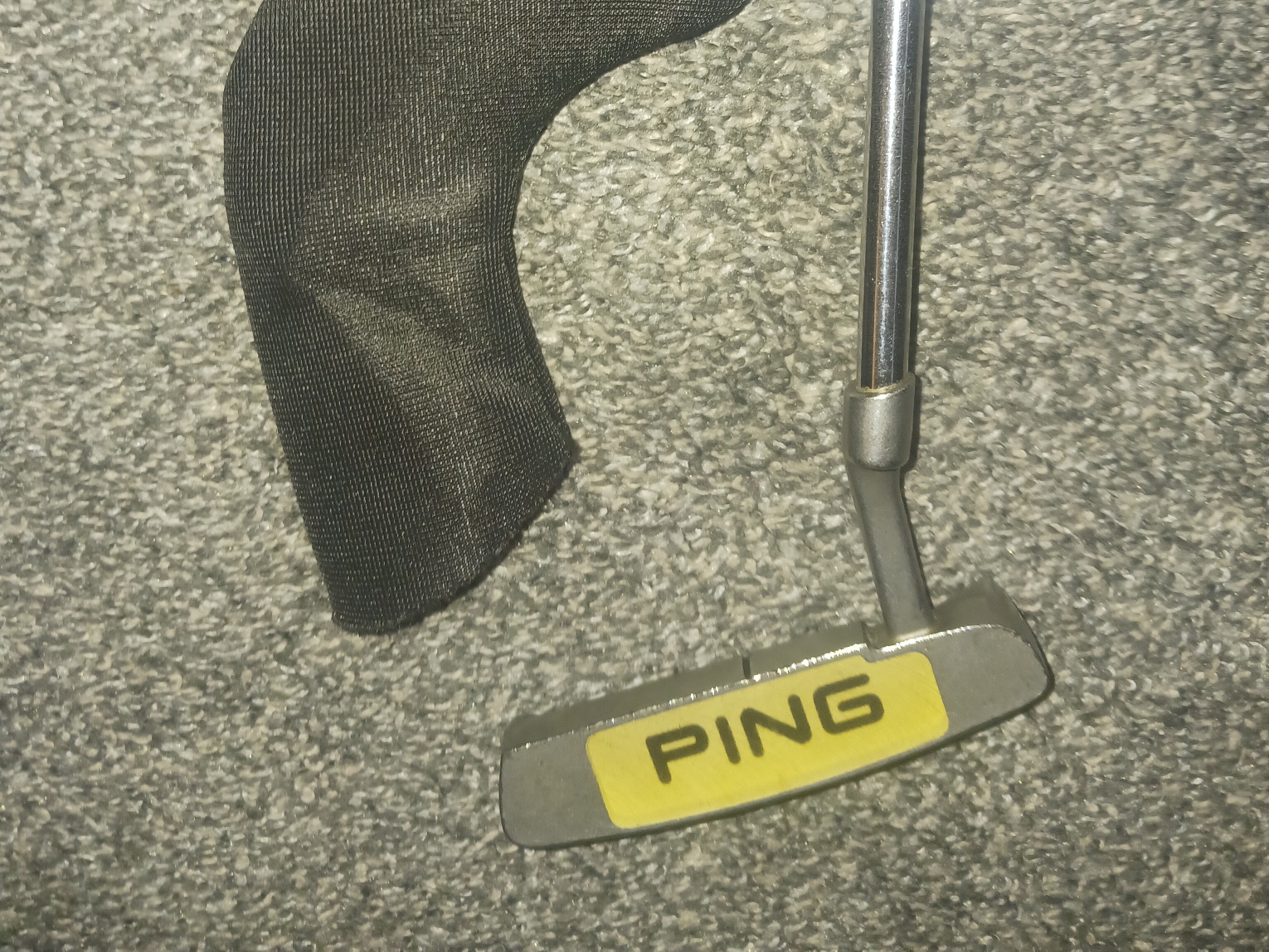 Used Ping Karsten Ally 1 Right Handed Putter with original grip and generic cover