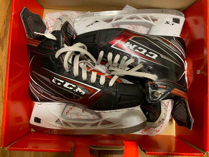 Size 8 Used CCM JetSpeed FT480 Hockey Skates + Free Sharpening If Wanted