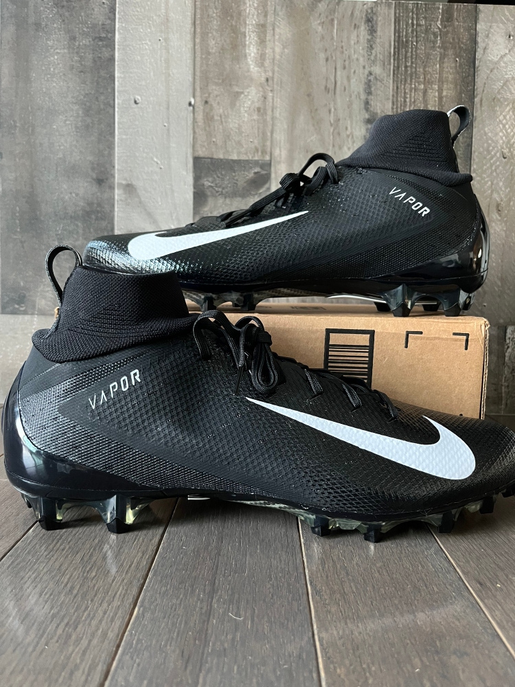 Nike Vapor Untouchable Pro 3 Football Cleats Black AO3021-010 Size 16 Men's
