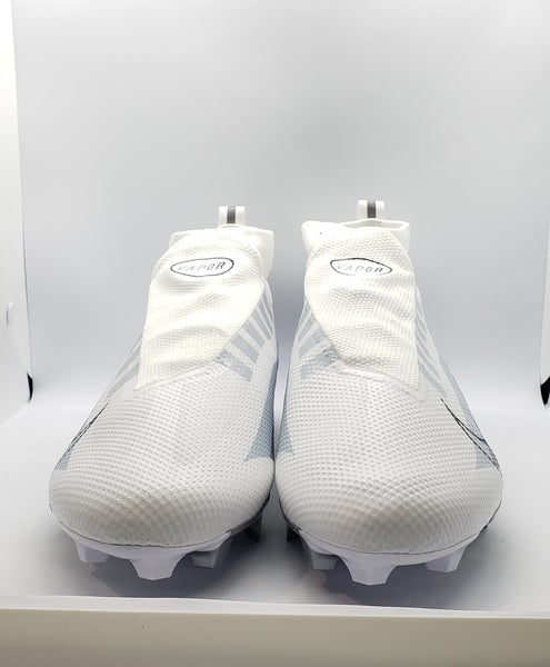 Nike Vapor Edge Pro 360 White Silver DQ3670-102 Mens Size 9 - 12 Cleats  #127D