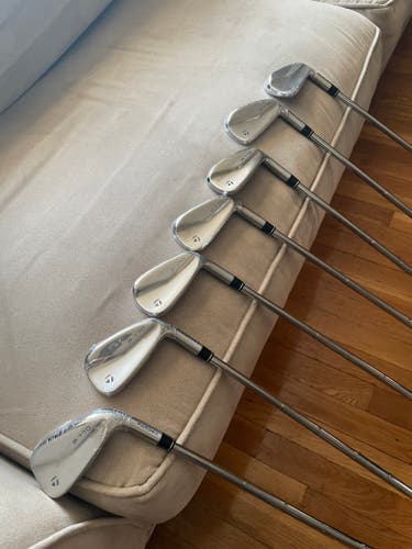 Men's New TaylorMade Right Handed P770 Iron Set Stiff Flex 7 Pieces Steel Shaft FREE Shipping