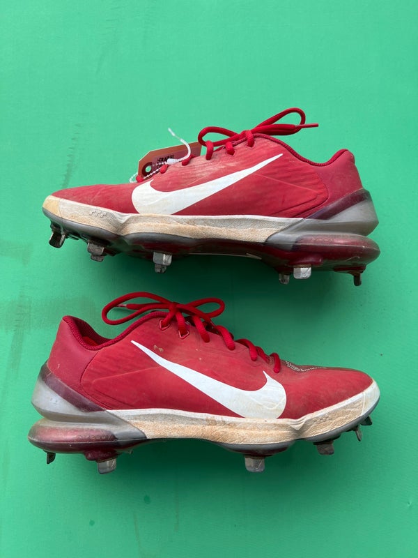  Nike Men's Force Zoom Trout 7 Pro Metal Baseball Cleats  (us_Footwear_Size_System, Adult, Men, Numeric, Medium, Numeric_8) Red/White