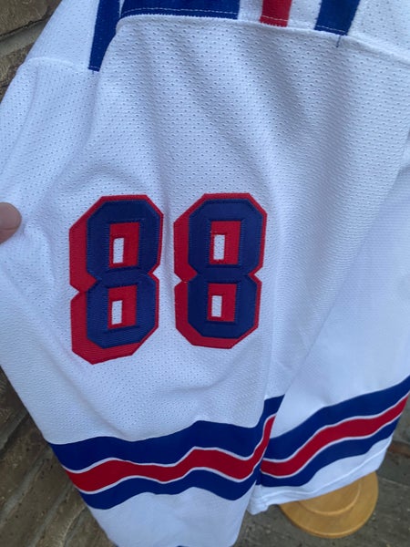 New York Rangers Jersey Mens Large L white lady liberty retro Pro Player  NHL