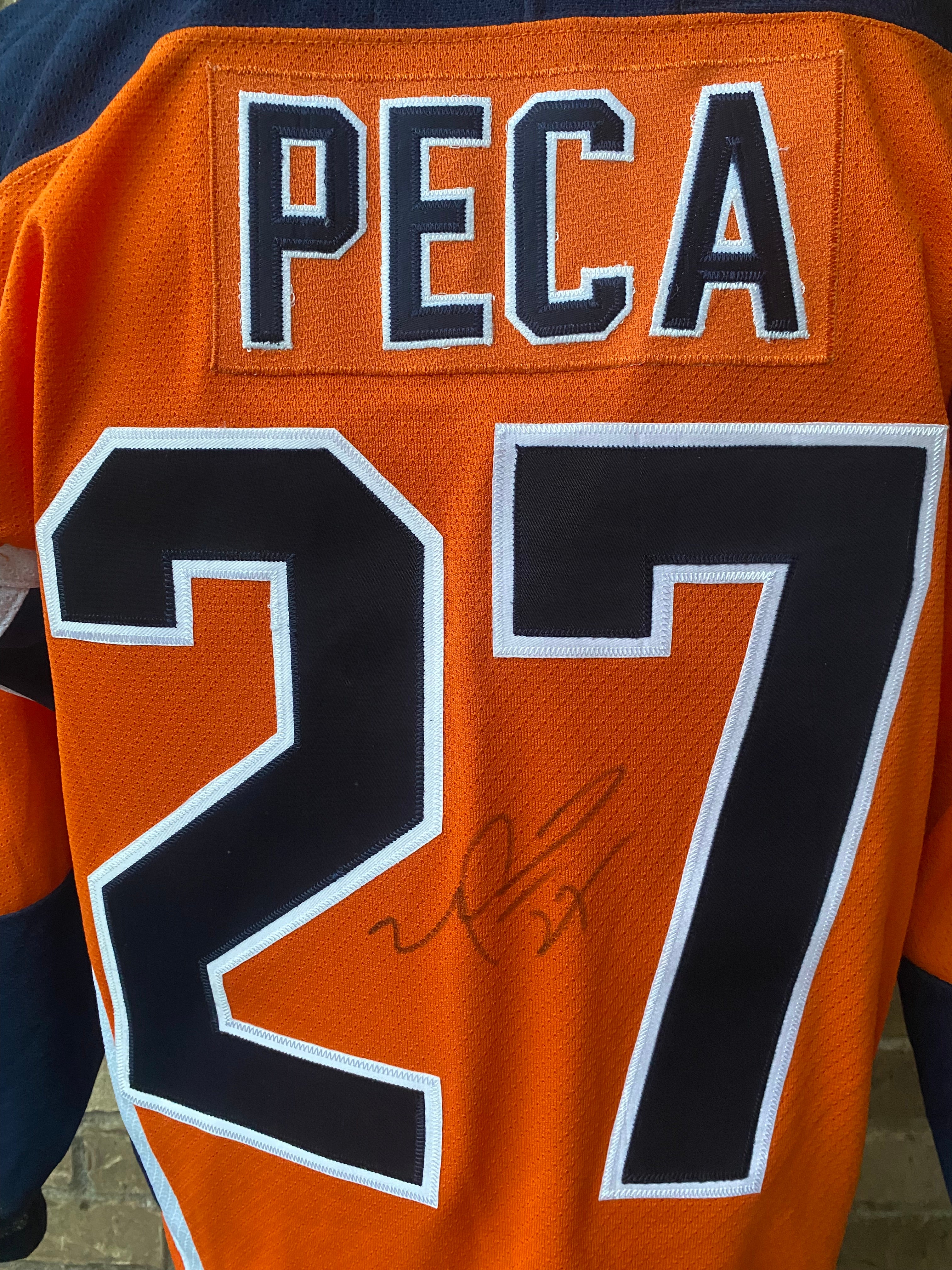 KOHO New York Islanders Peca Medium Autographed Jersey 3899