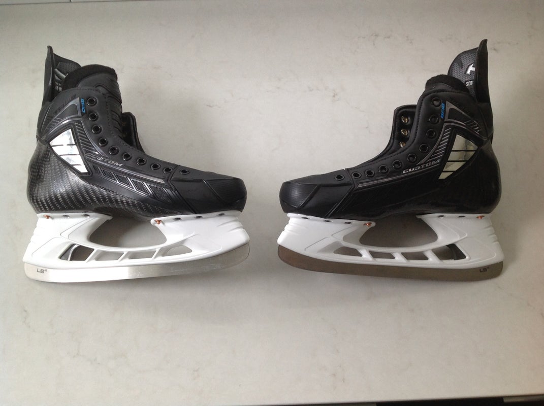 New True SVH Pro Custom Hockey Skates SR Regular Width Size 9 - Lightspeed Edge Holder & LS4 Steel