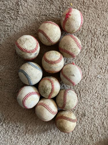 Used Baseballs - One Dozen - Leather