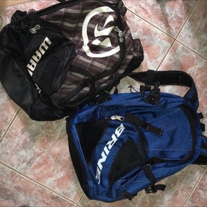 Lot of 2 lacrosse equipment bags backpacks