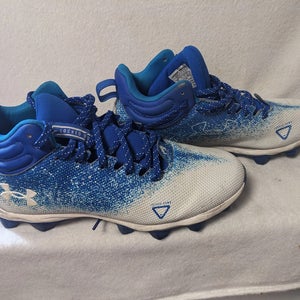 Under Armour Locked Down Cleats 8.5 Blue Used