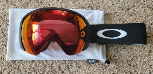 Oakley Flight Path L Goggles Torch Prizm Lens Black Strap Excellent Condition