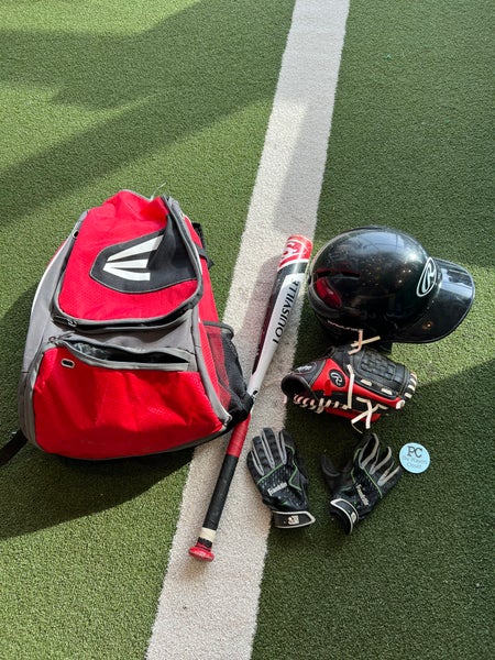 TeeBall Kit - Bat, Batting Gloves, Glove, Helmet and Bag