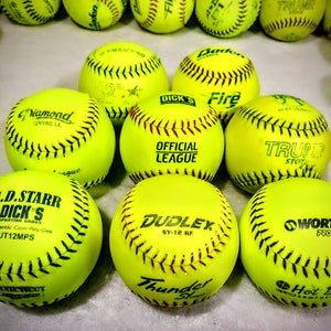 Used Softball 16 Pack