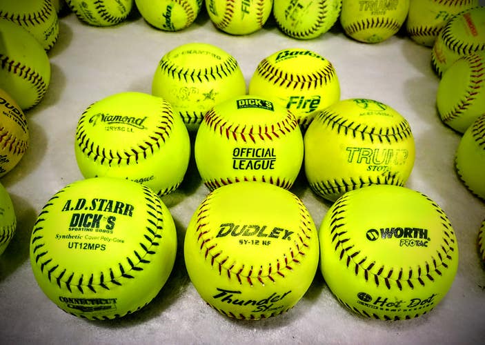 Used Softball 16 Pack