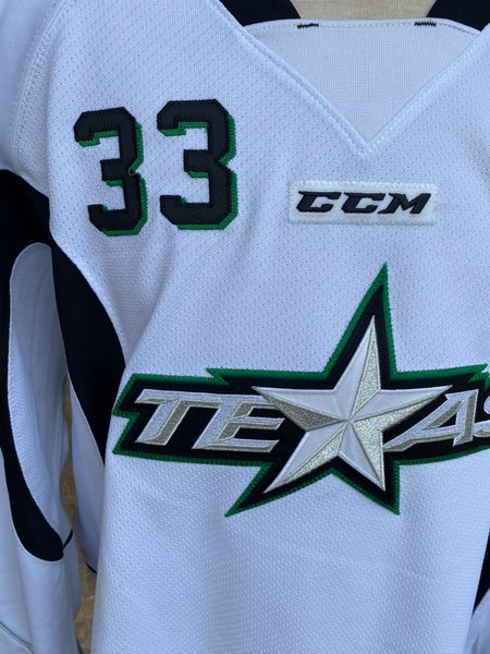 CCM Edge Texas Stars Pro Stock Practice / Scrimmage Jersey White 9309