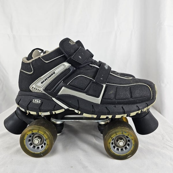 Ondartet tumor film mærke navn Skechers 4 Wheelers Sport Quad Roller Skates Shoes Black Grey Size 6 UK 5 |  SidelineSwap