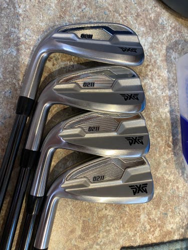 PXG 0211 Men's Left Hand Graphite Shaft Iron Set 7 8 9 pw Recoil Dart