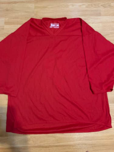Red Number 8 Hockey Practice Jersey XXL