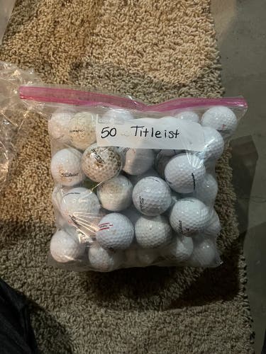 Used Titleist 50 Pack Balls