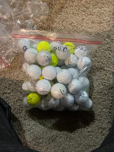 Used Callaway 50 Pack Balls