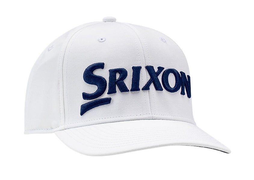 NEW Srixon Authentic Structured White/Navy Adjustable Golf Hat/Cap