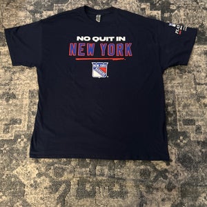 New NY Rangers 2023 Playoff Shirt Adult XL