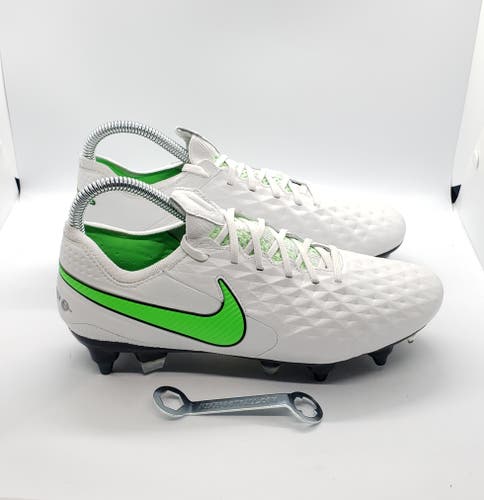 Nike Tiempo Legend 8 Elite SG-PRO AC ‘White/Green’ Men’s Size 6.5 AT5900-030