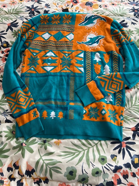 New Medium Dolphins Ugly Sweater