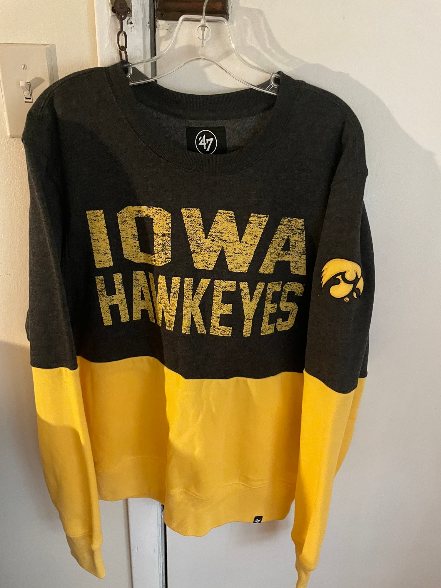 Men's Gold Iowa Hawkeyes Hockey Jersey