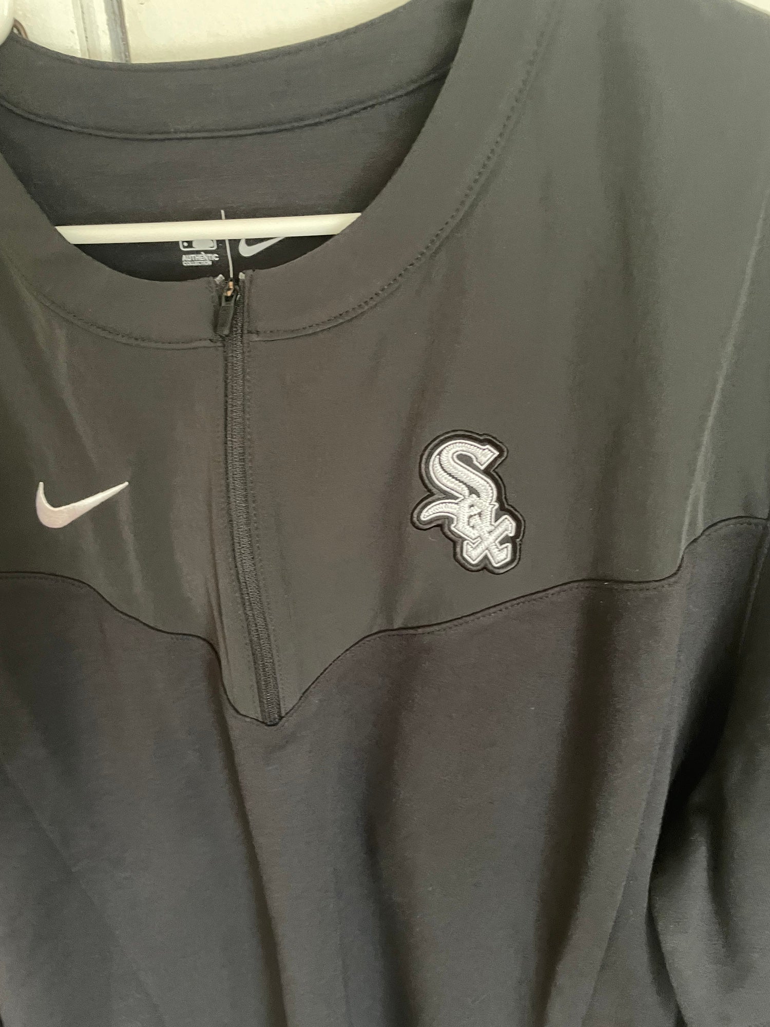 Nike Chicago White Sox Black Gametime Pullover Jackets, Black, 80% Polyester/20% Cotton, Size S, Rally House