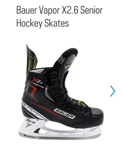 Used Bauer Regular Width  Size 9 Vapor X2.6 Hockey Skates