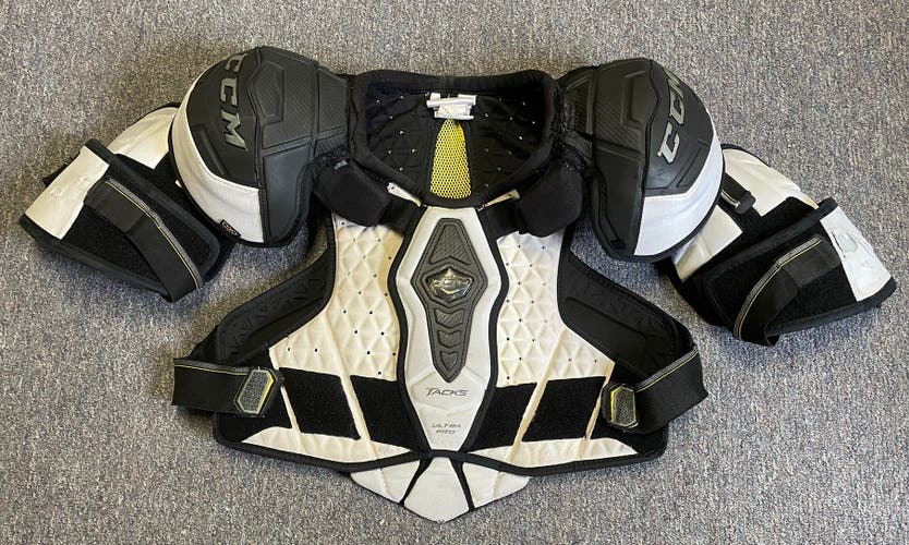 Used Medium CCM Pro Stock Ultra Pro Tacks Shoulder Pads