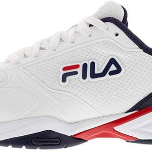 Fila Men's Volley Zone Pickleball Shoe, White/Navy/Red,
