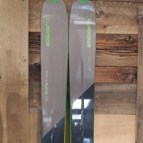 Used 2023 Elan 178 cm Alpine Touring Ripstick 94 Skis With Bindings Max Din 13