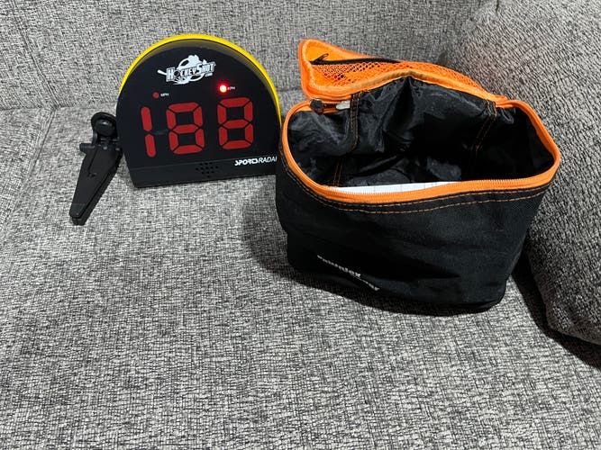 Shooter radar for hockey or baseball