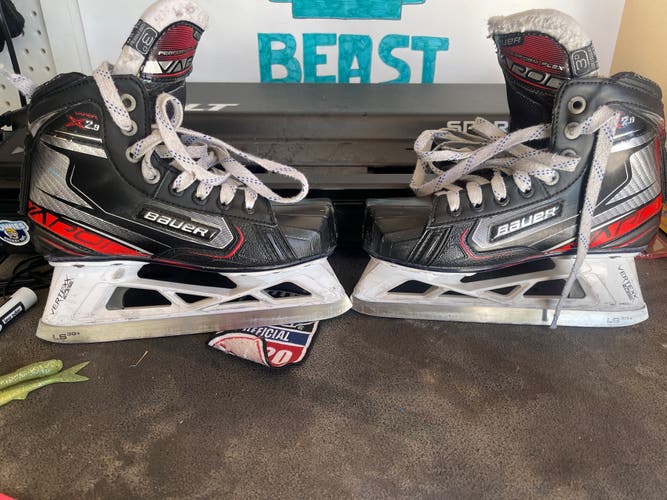 Junior Bauer vapor 2.9 goalie skates sz3