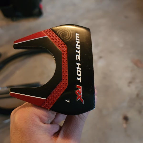 Used Men's Odyssey Right Handed Mallet White Hot RX 7 Putter Uniflex 35"