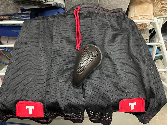 Tron Men`s Loose Fit Ice-Hockey Mesh Jock Shorts