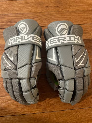 Used Maverik Youth Lacrosse Gloves.