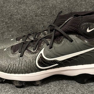 Men’s Nike Alpha Huarache NXT MCS Baseball Cleats DJ6519-010 Black   Size 14