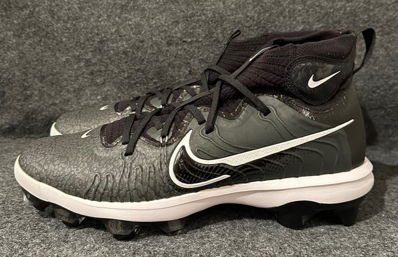 Men’s Nike Alpha Huarache NXT MCS Baseball Cleats DJ6519-010 Black   Size 14