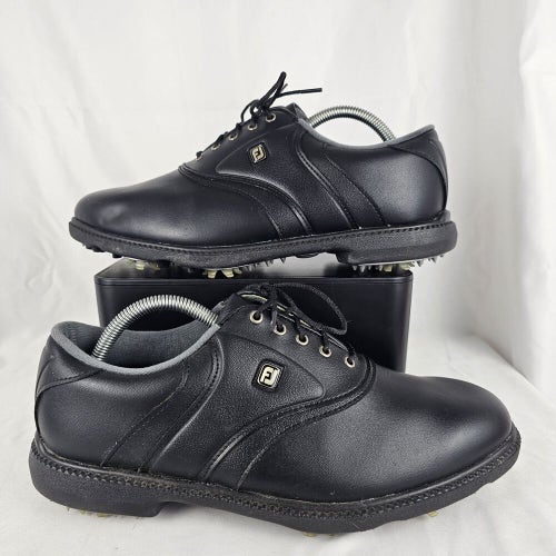 FootJoy FJ Originals Men's Size 9.5 M Spiked Classic Golf Shoes Black 45331